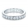  Platinum Platinum French Cut Diamond Eternity Band - Flat View -  100114 - Thumbnail