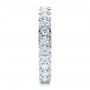 14k White Gold 14k White Gold French Cut Diamond Eternity Band - Side View -  100114 - Thumbnail