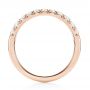 14k Rose Gold 14k Rose Gold French Cut Diamond Wedding Band - Front View -  103704 - Thumbnail