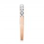 14k Rose Gold 14k Rose Gold French Cut Diamond Wedding Band - Side View -  103704 - Thumbnail