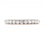 18k Rose Gold 18k Rose Gold French Cut Diamond Wedding Band - Top View -  103704 - Thumbnail