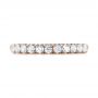 14k Rose Gold 14k Rose Gold French Cut Diamond Wedding Band - Top View -  103704 - Thumbnail