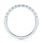 14k White Gold 14k White Gold French Cut Diamond Wedding Band - Front View -  103704 - Thumbnail