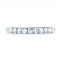 18k White Gold French Cut Diamond Wedding Band - Top View -  103704 - Thumbnail