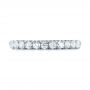 18k White Gold French Cut Diamond Wedding Band - Top View -  103704 - Thumbnail
