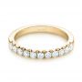 14k Yellow Gold 14k Yellow Gold French Cut Diamond Wedding Band - Flat View -  103704 - Thumbnail