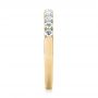 18k Yellow Gold 18k Yellow Gold French Cut Diamond Wedding Band - Side View -  103704 - Thumbnail