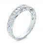 Hand Engraved Diamond Wedding Band - Kirk Kara - Three-Quarter View -  100467 - Thumbnail