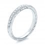 Hand Engraved Diamond Wedding Band - Kirk Kara - Three-Quarter View -  100878 - Thumbnail