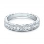 Hand Engraved Diamond Wedding Band - Kirk Kara - Flat View -  100467 - Thumbnail