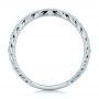 Hand Engraved Diamond Wedding Band - Kirk Kara - Front View -  100878 - Thumbnail