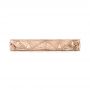 18k Rose Gold 18k Rose Gold Hand-engraved Wedding Band - Top View -  103495 - Thumbnail