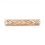 18k Rose Gold 18k Rose Gold Hand-engraved Women's Wedding Band - Top View -  103513 - Thumbnail