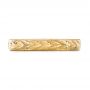 18k Yellow Gold 18k Yellow Gold Hand-engraved Women's Wedding Band - Top View -  103513 - Thumbnail