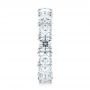  Platinum Ideal Square Eternity Wedding Band - Side View -  103370 - Thumbnail