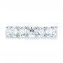  Platinum Ideal Square Eternity Wedding Band - Top View -  103370 - Thumbnail
