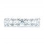 14k White Gold 14k White Gold Ideal Square Eternity Wedding Band - Top View -  103370 - Thumbnail