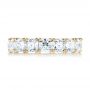 14k Yellow Gold 14k Yellow Gold Ideal Square Eternity Wedding Band - Top View -  103370 - Thumbnail