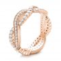 14k Rose Gold Infinity Diamond Stackable Eternity Band