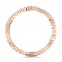 14k Rose Gold 14k Rose Gold Infinity Diamond Stackable Eternity Band - Front View -  101931 - Thumbnail