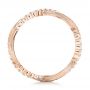 18k Rose Gold 18k Rose Gold Infinity Diamond Stackable Eternity Band - Front View -  101931 - Thumbnail