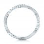 14k White Gold Infinity Diamond Stackable Eternity Band - Front View -  101931 - Thumbnail