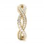 14k Yellow Gold 14k Yellow Gold Infinity Diamond Stackable Eternity Band - Side View -  101931 - Thumbnail