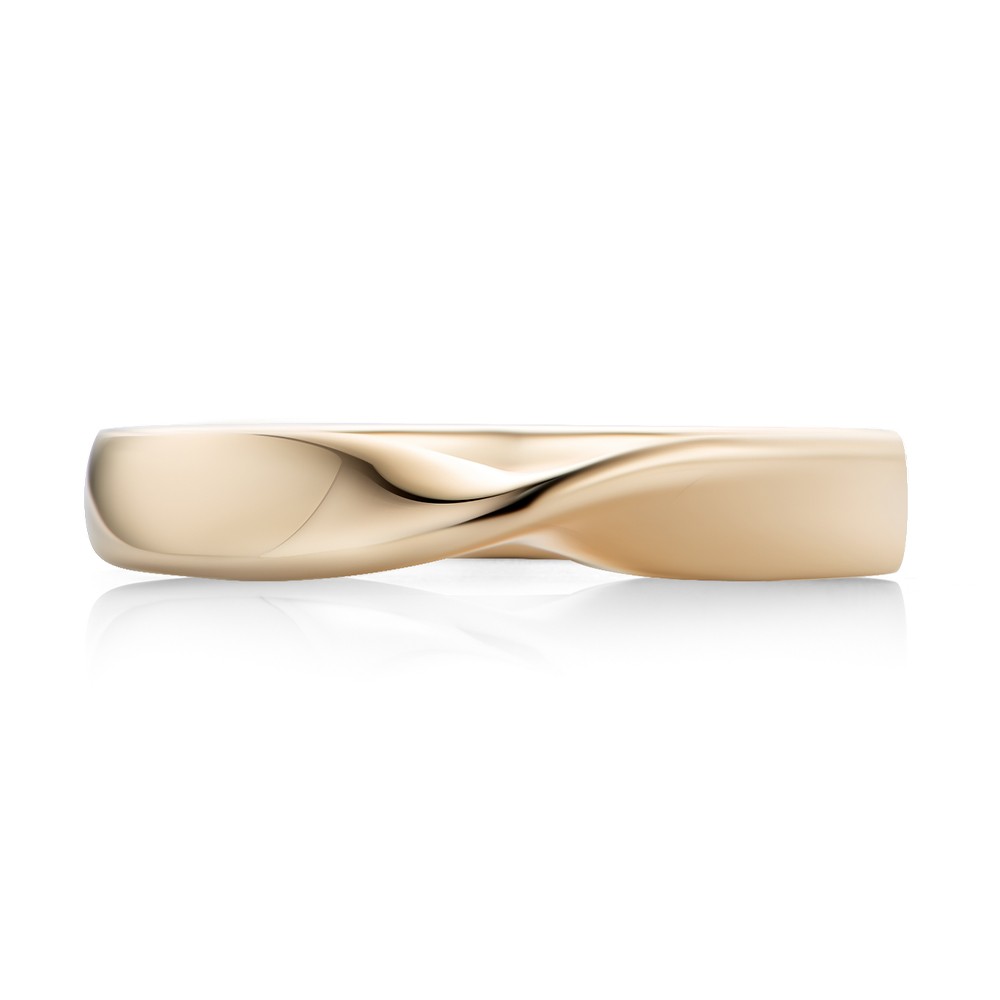 14k Rose Gold 14k Rose Gold Infinity Petite Twist Wedding Band - Top View -  108044 - Thumbnail