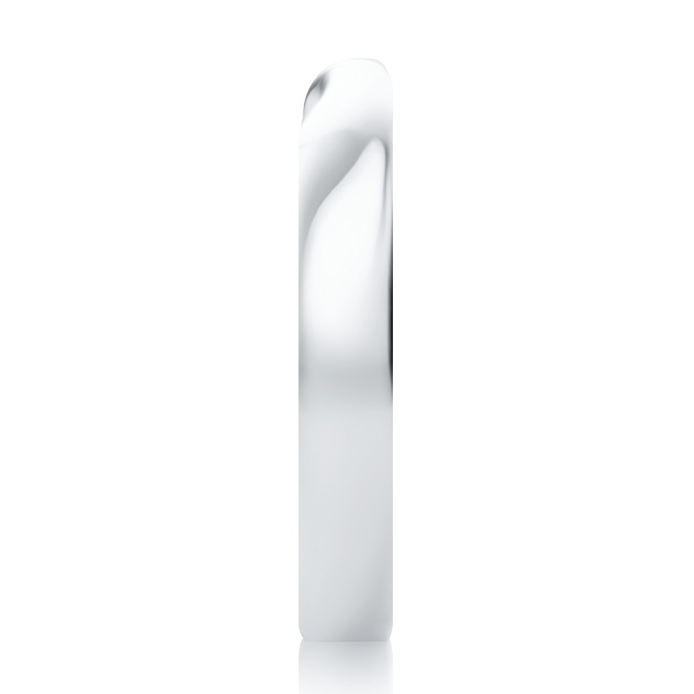  Platinum Platinum Infinity Petite Twist Wedding Band - Side View -  108044 - Thumbnail