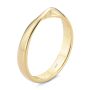 14k Yellow Gold Infinity Petite Twist Wedding Band - Three-Quarter View -  108044 - Thumbnail