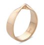 14k Rose Gold 14k Rose Gold Infinity Twist Wedding Band - Three-Quarter View -  108037 - Thumbnail