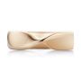 14k Rose Gold 14k Rose Gold Infinity Twist Wedding Band - Top View -  108037 - Thumbnail