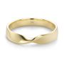 14k Yellow Gold Infinity Twist Wedding Band - Flat View -  108044 - Thumbnail