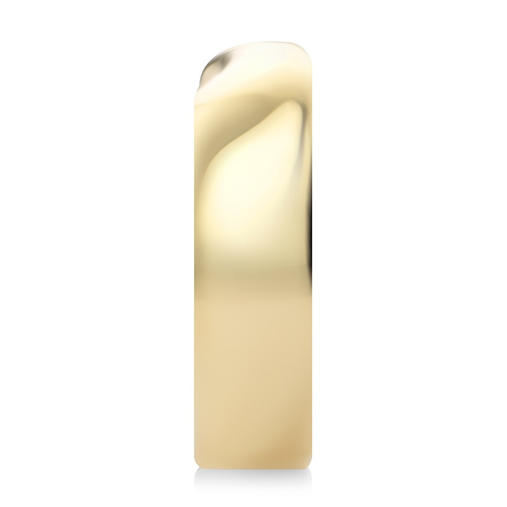 14k Yellow Gold 14k Yellow Gold Infinity Twist Wedding Band - Side View -  108037