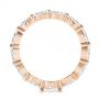 14k Rose Gold 14k Rose Gold Marquise Diamond Eternity Wedding Band - Front View -  105187 - Thumbnail