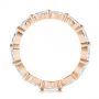 18k Rose Gold 18k Rose Gold Marquise Diamond Eternity Wedding Band - Front View -  105187 - Thumbnail