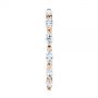 18k Rose Gold 18k Rose Gold Marquise Diamond Eternity Wedding Band - Side View -  105187 - Thumbnail