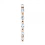 18k Rose Gold 18k Rose Gold Marquise Diamond Eternity Wedding Band - Side View -  105187 - Thumbnail