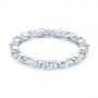 14k White Gold Marquise Diamond Eternity Wedding Band - Flat View -  105187 - Thumbnail