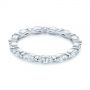 18k White Gold 18k White Gold Marquise Diamond Eternity Wedding Band - Flat View -  105187 - Thumbnail