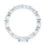 14k White Gold Marquise Diamond Eternity Wedding Band - Front View -  105187 - Thumbnail