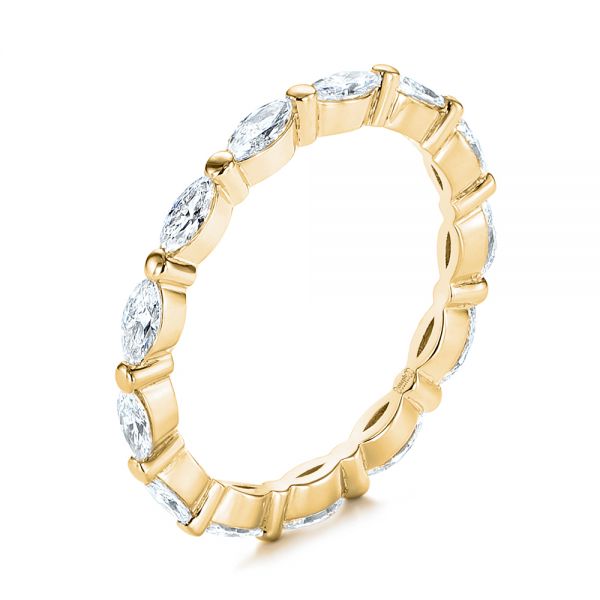 Marquise Diamond Eternity Wedding Band - Image