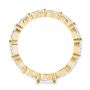 18k Yellow Gold 18k Yellow Gold Marquise Diamond Eternity Wedding Band - Front View -  105187 - Thumbnail