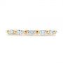 18k Yellow Gold 18k Yellow Gold Marquise Diamond Eternity Wedding Band - Top View -  105187 - Thumbnail
