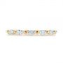 14k Yellow Gold 14k Yellow Gold Marquise Diamond Eternity Wedding Band - Top View -  105187 - Thumbnail