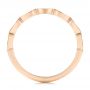 18k Rose Gold 18k Rose Gold Marquise Diamond Wedding Band - Front View -  106660 - Thumbnail