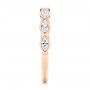 18k Rose Gold 18k Rose Gold Marquise Diamond Wedding Band - Side View -  106660 - Thumbnail