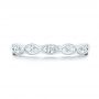  Platinum Platinum Marquise Diamond Wedding Band - Top View -  106660 - Thumbnail