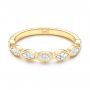 14k Yellow Gold 14k Yellow Gold Marquise Diamond Wedding Band - Flat View -  106660 - Thumbnail