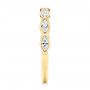 18k Yellow Gold Marquise Diamond Wedding Band - Side View -  106660 - Thumbnail